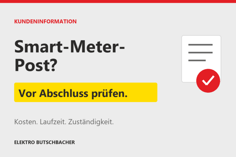 Smart-Meter-Post? Vor Abschluss prüfen: Kosten, Laufzeit und Zuständigkeit.